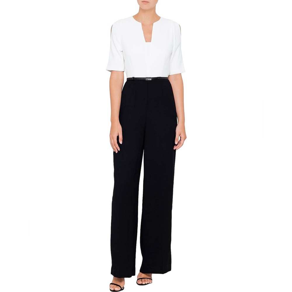 Ted Baker color block jumpsuit. Straight leg. Belt not included